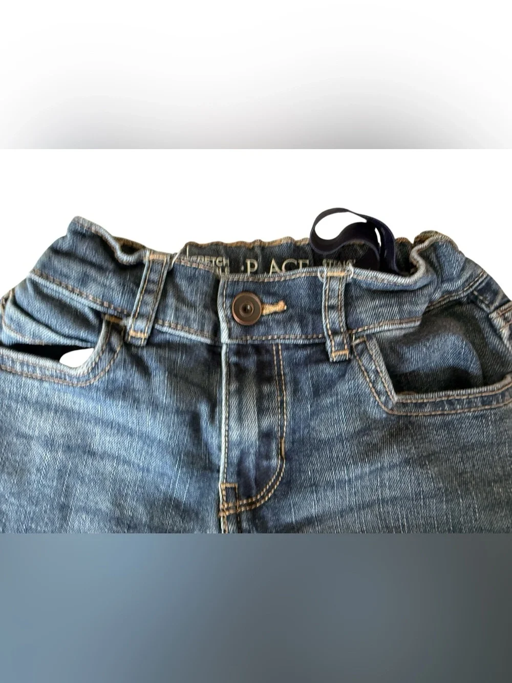 The Children’s Place Boys Size 7 Straight Leg Stretch Jeans Adjustable Waist